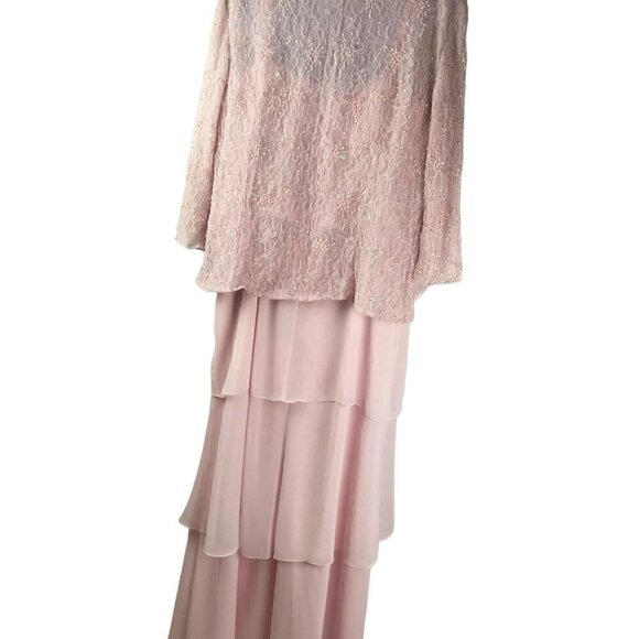 COPY - Cameron Blake by Mon Cheri Light Pink Femine Mother of the Bride Gown Dr… - Picture 2 of 14